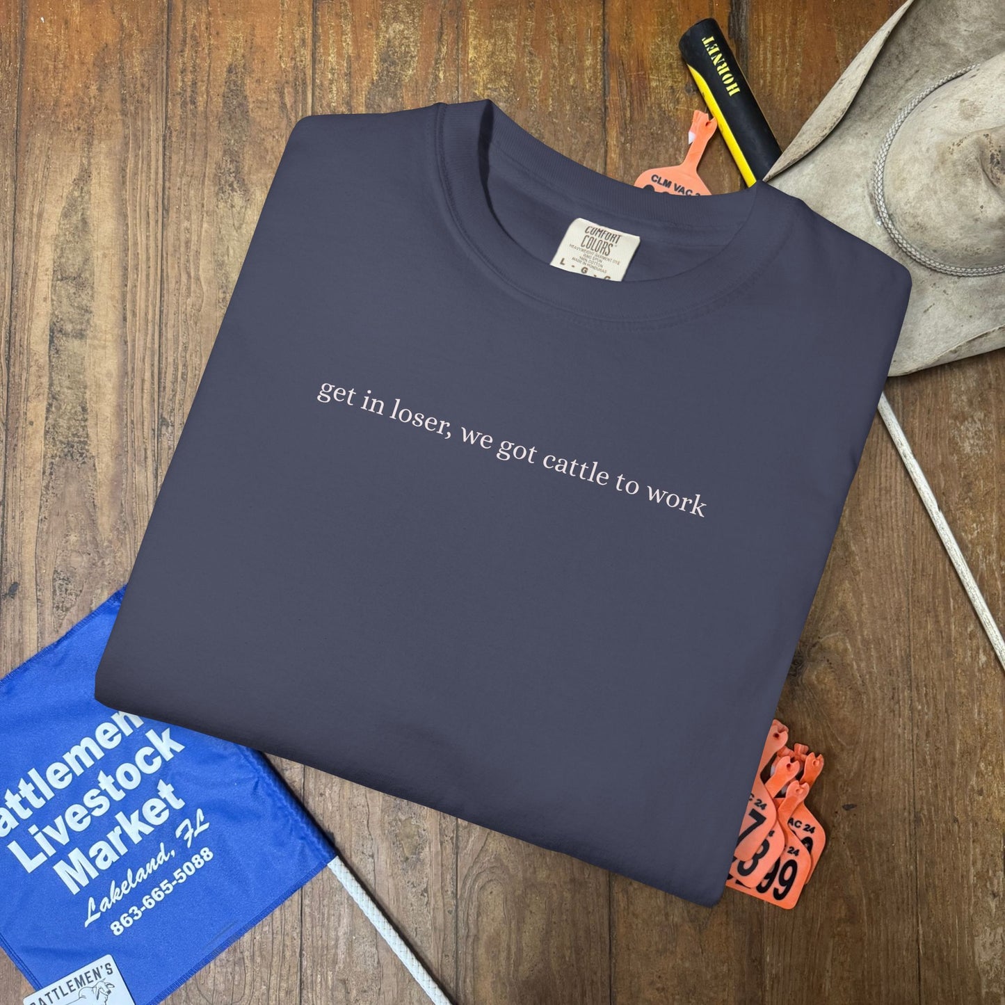 Cattle to Work | Comfort Colors Tee