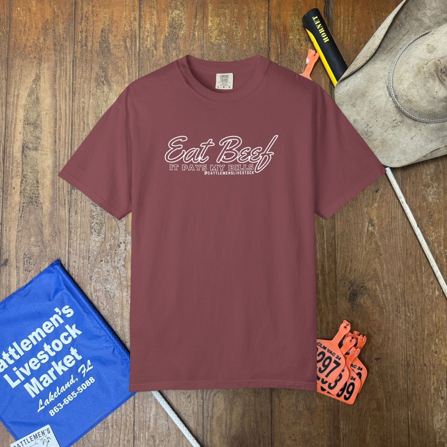 Eat Beef, it pays my bills | Comfort Colors Garment-Dyed T-shirt