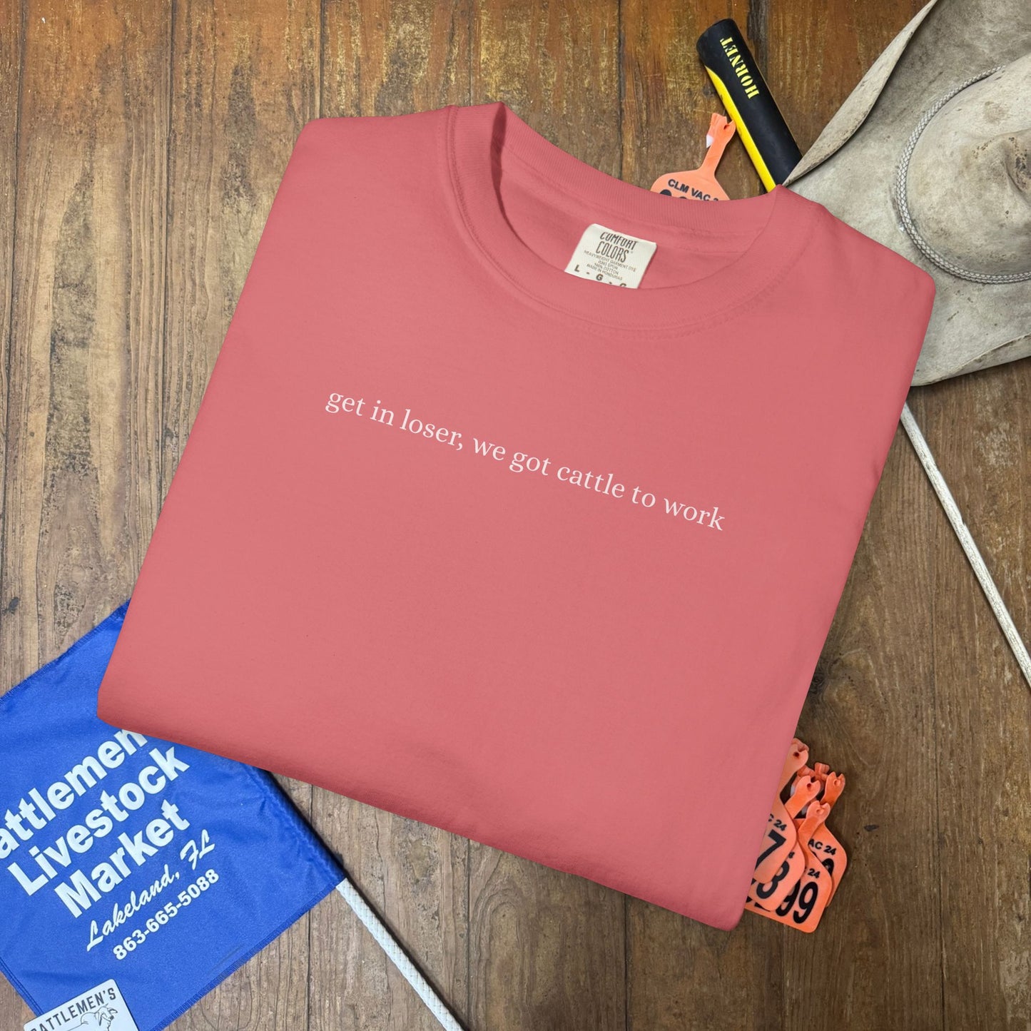 Cattle to Work | Comfort Colors Tee