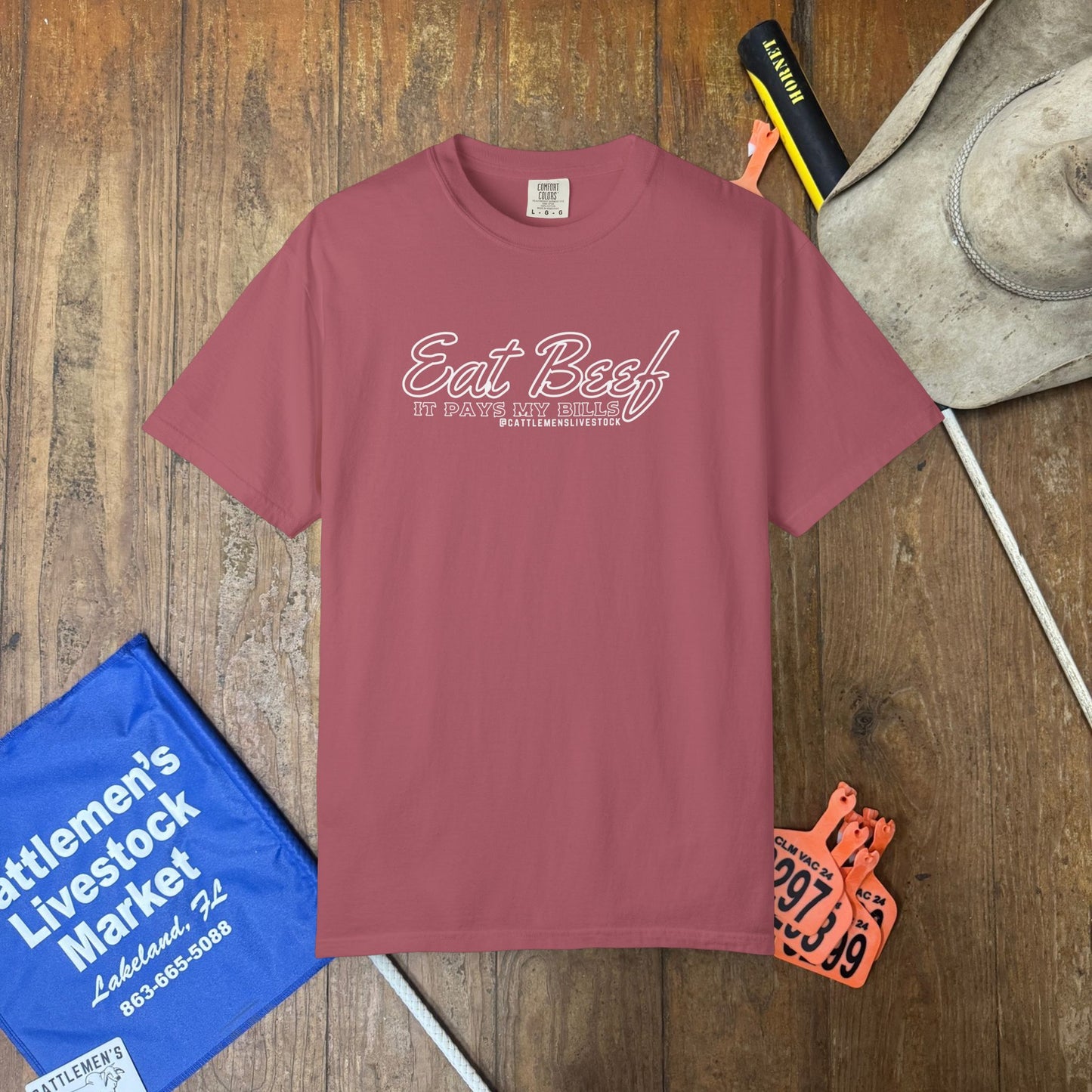 Eat Beef, it pays my bills | Comfort Colors Garment-Dyed T-shirt