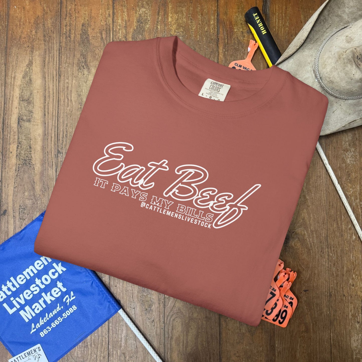 Eat Beef, it pays my bills | Comfort Colors Garment-Dyed T-shirt