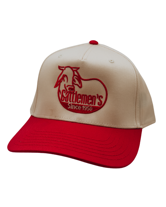 Cattlemen's Hat - natural/ Red