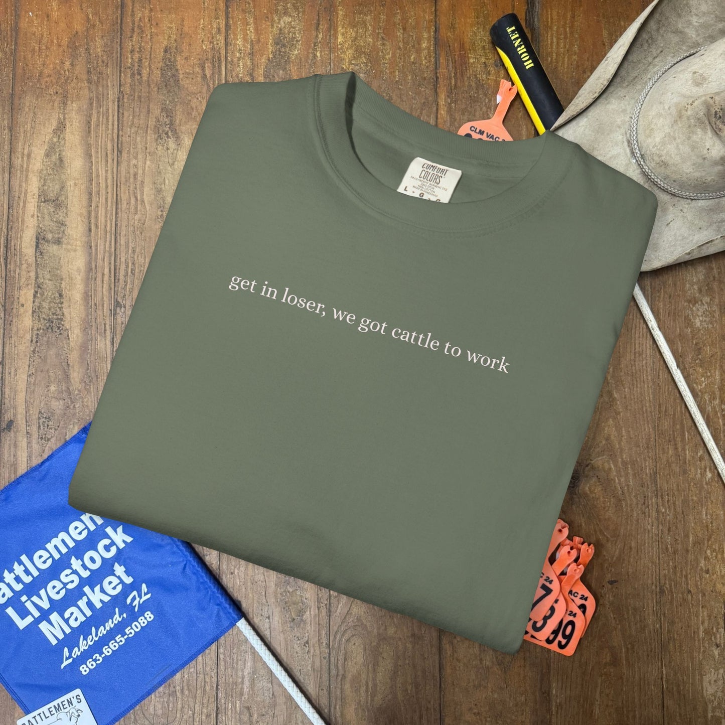 Cattle to Work | Comfort Colors Tee