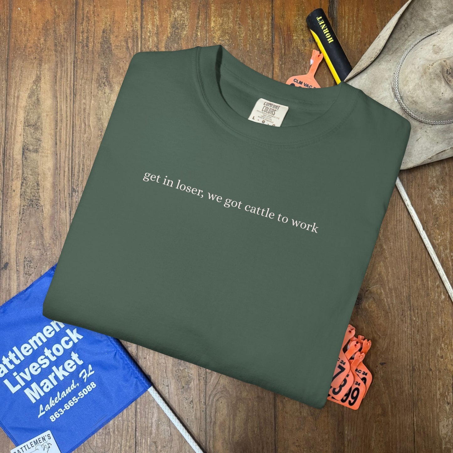 Cattle to Work | Comfort Colors Tee