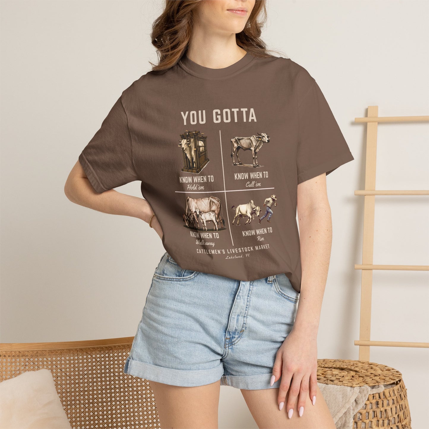 The Gambler Tee | Comfort Colors tee - Mocha