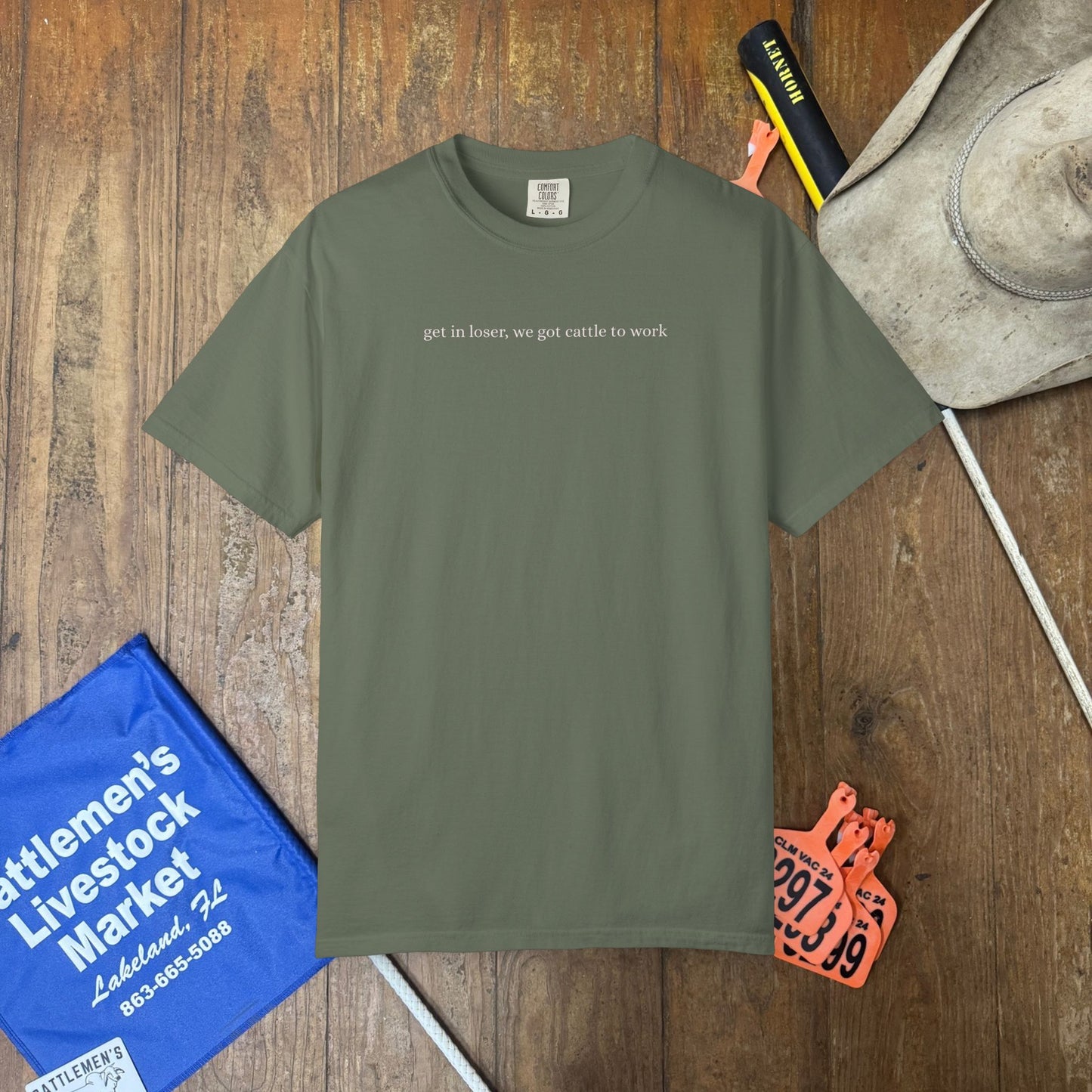 Cattle to Work | Comfort Colors Tee
