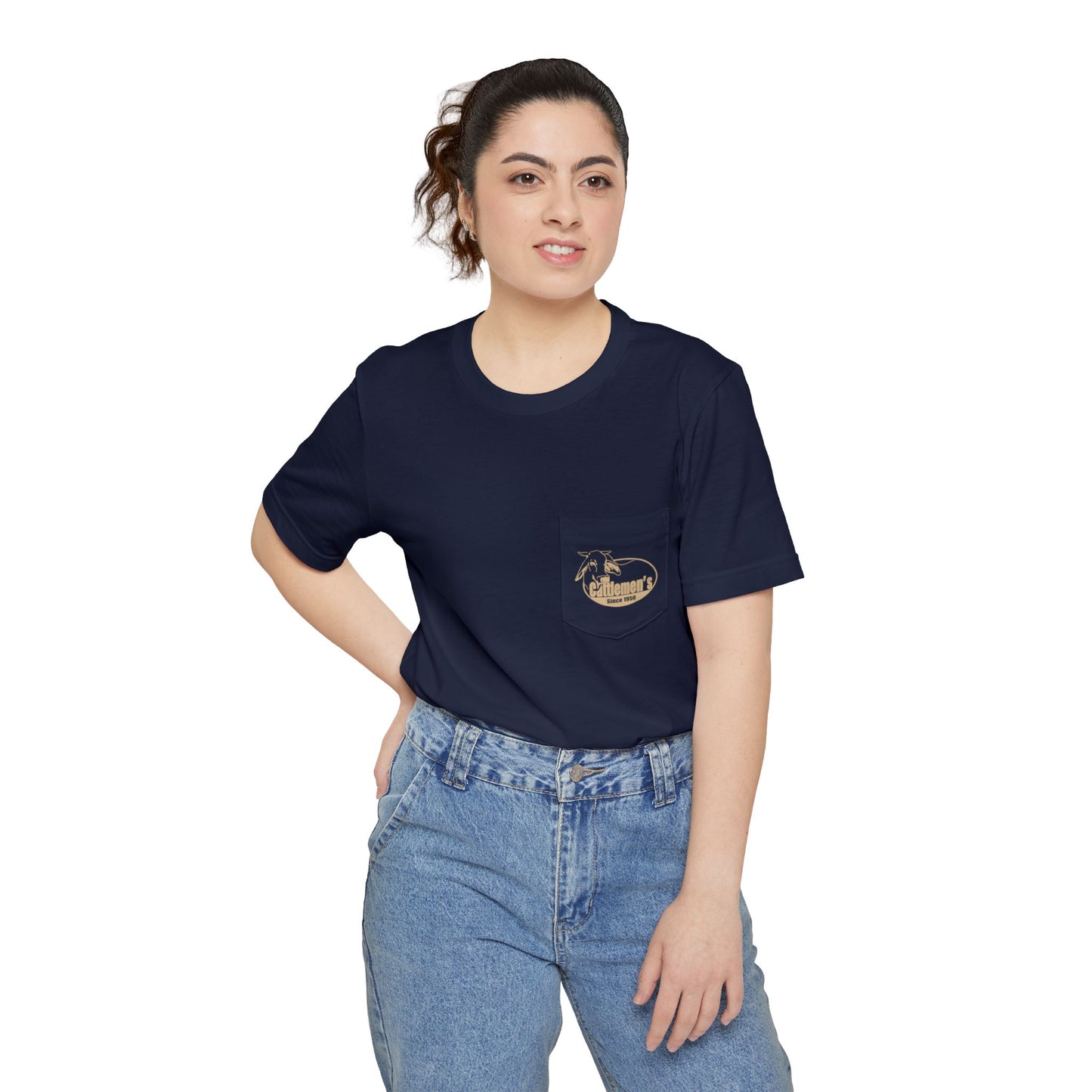 "Save the Florida Cowboy" - Navy Unisex Pocket T-shirt