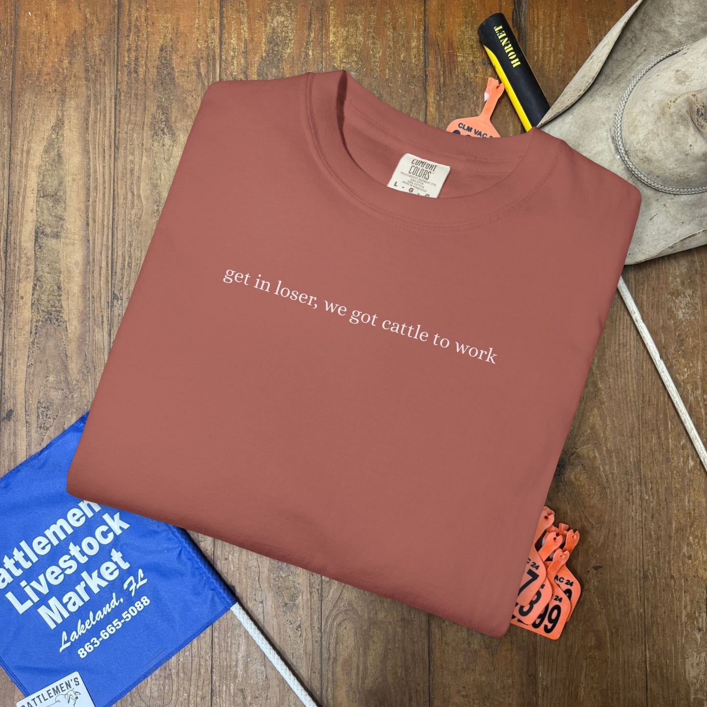 Cattle to Work | Comfort Colors Tee