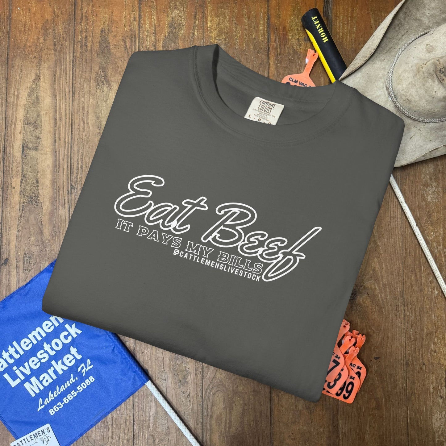 Eat Beef, it pays my bills | Comfort Colors Garment-Dyed T-shirt