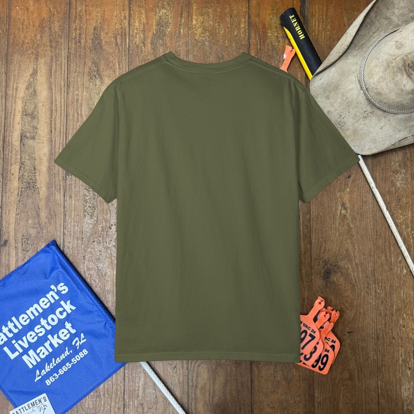 SAVE THE FLORIDA COWBOY | Comfort Colors tee - Olive