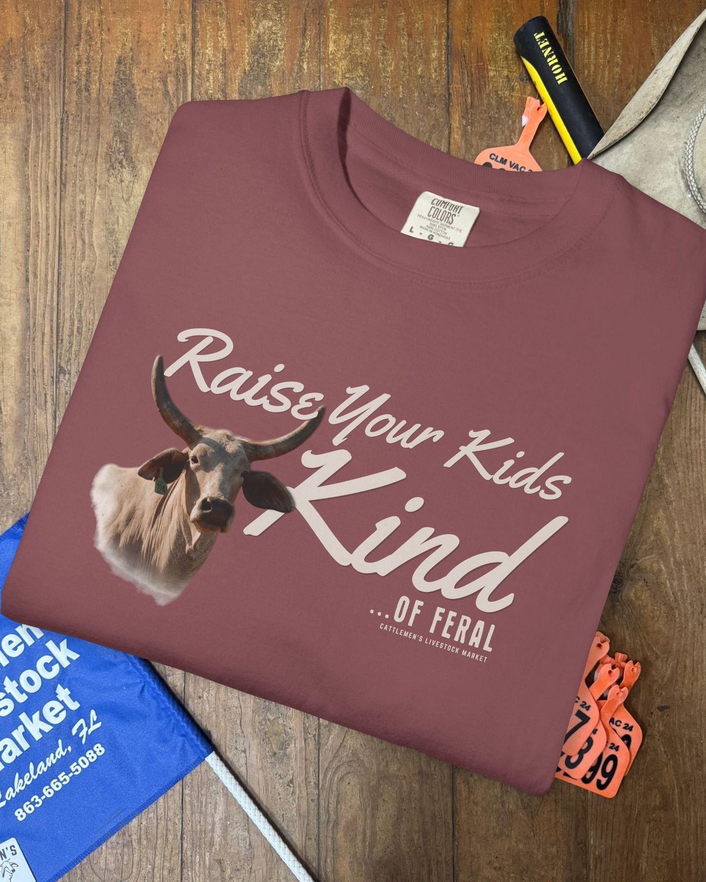 Kind of Feral Ranch Tee | Comfort Colors tee - Rust