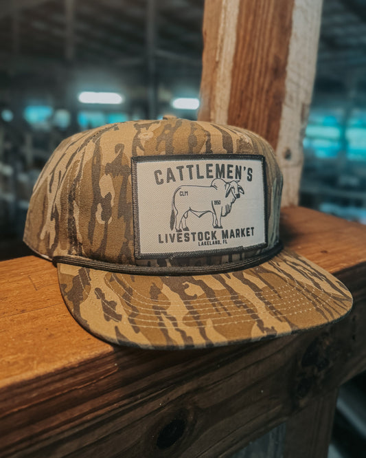 Cattlemen's Bottomland Camo Patch Hat | Mossy Oak Bottomland