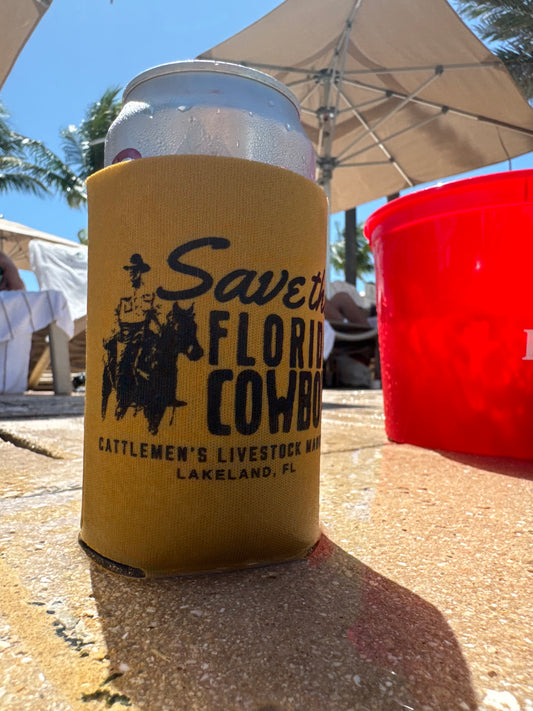 Save the Florida Cowboy Koozie