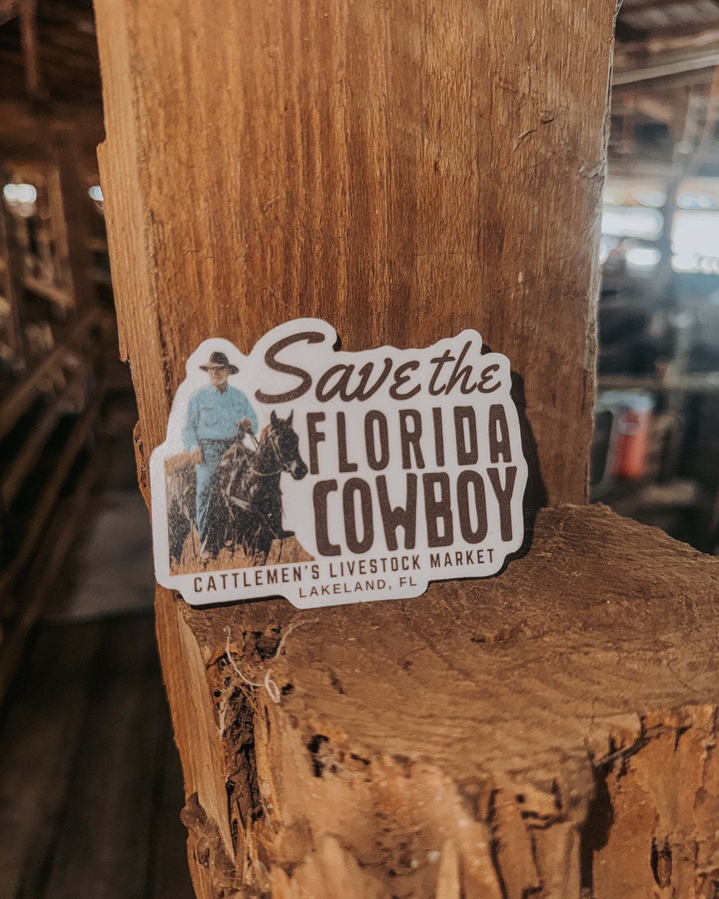Save the Florida Cowboy | vinyl sticker 3.5 X 3.5
