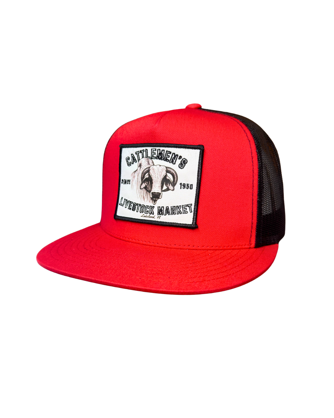 Cattlemen's Patch Hats - Red & Black