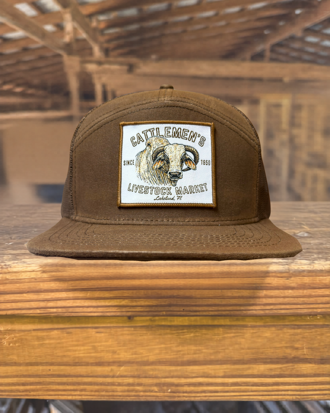 The Cattlemen's Patch Hats - Waxed Brown