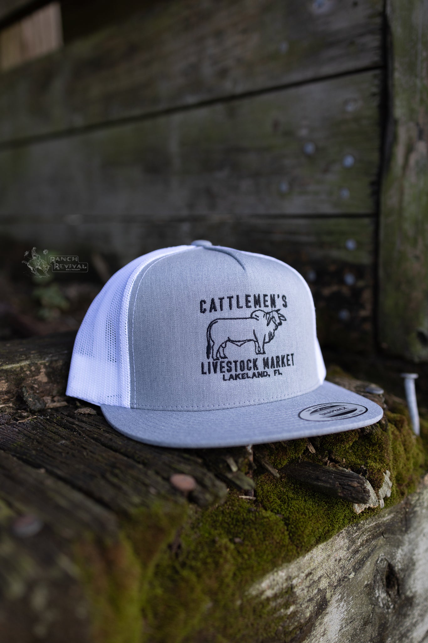 Cattlemen's Old School Logo Hat - Heather Gray