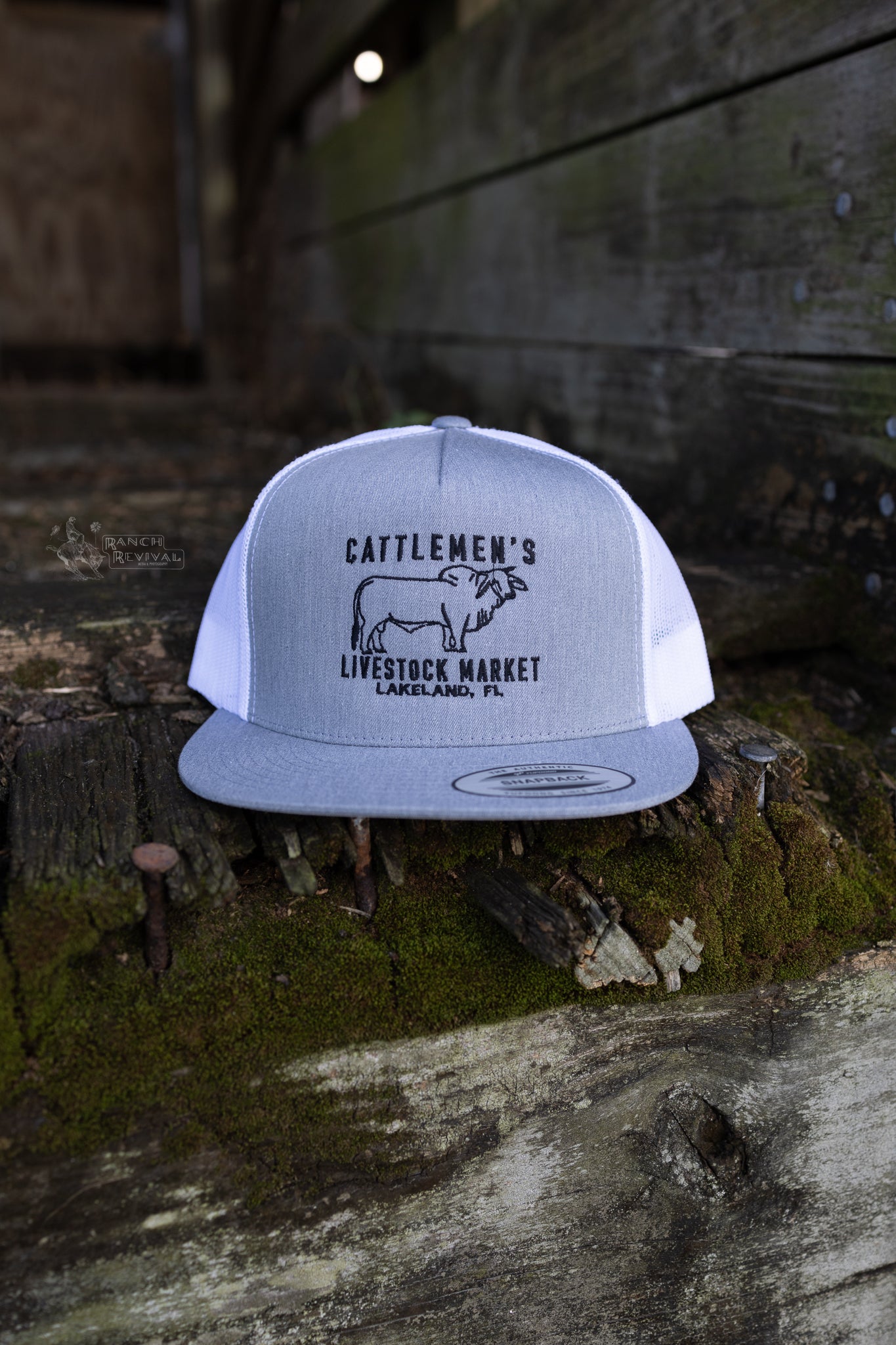 Cattlemen's Old School Logo Hat - Heather Gray