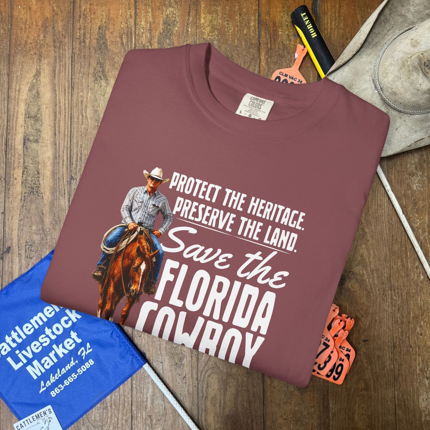 The Fussell - SAVE THE FLORIDA COWBOY | Comfort Colors tee