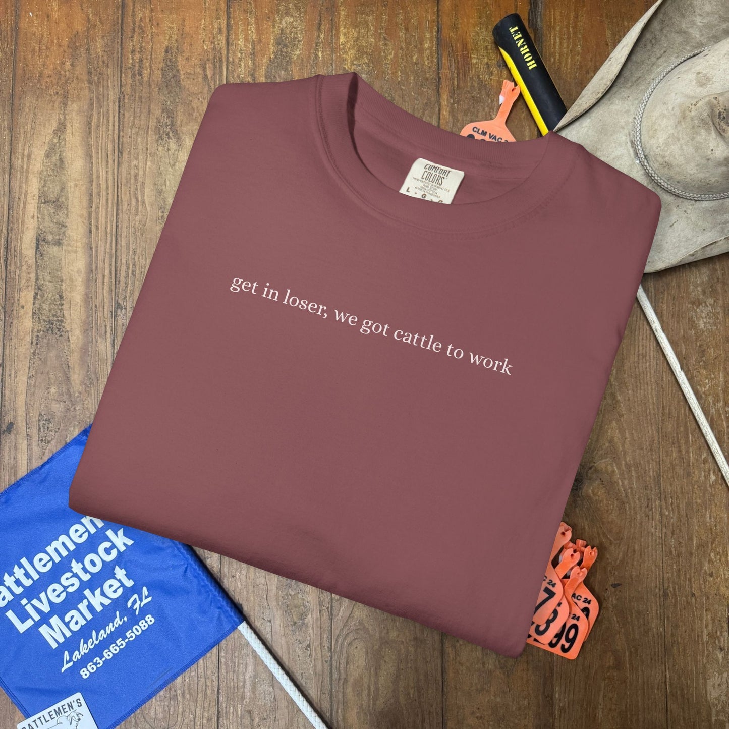 Cattle to Work | Comfort Colors Tee