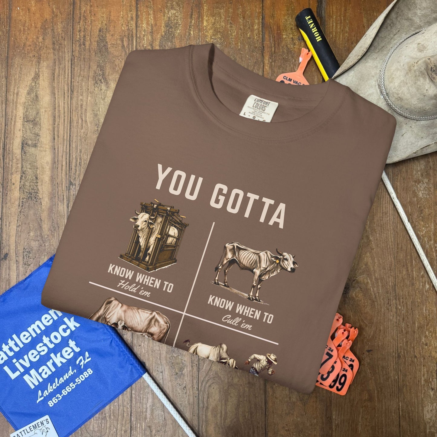 The Gambler Tee | Comfort Colors tee - Mocha