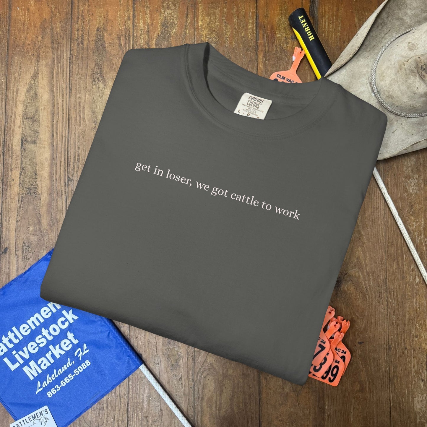 Cattle to Work | Comfort Colors Tee