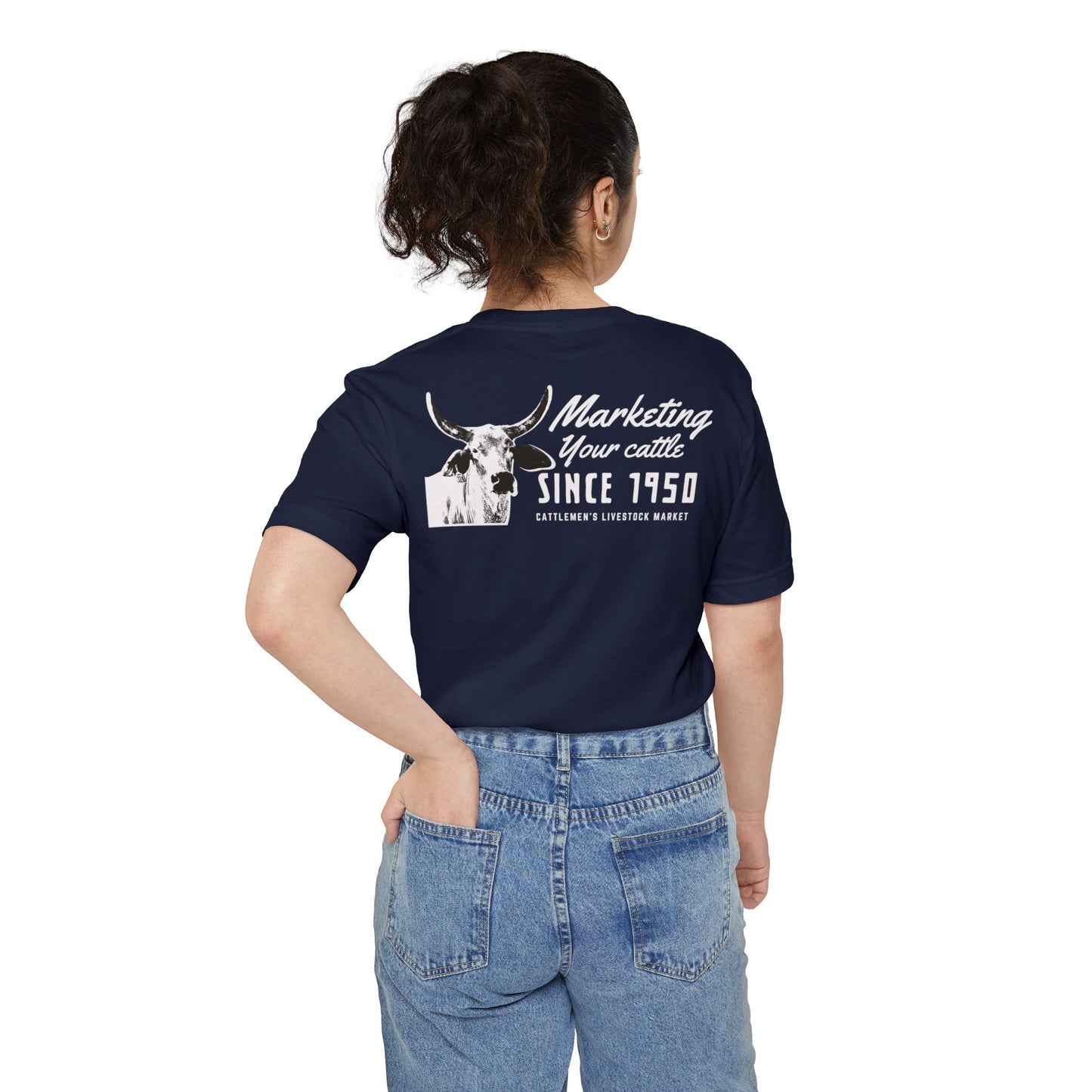 Cattlemen'sSince 1950 - Navy Unisex Pocket T-shirt