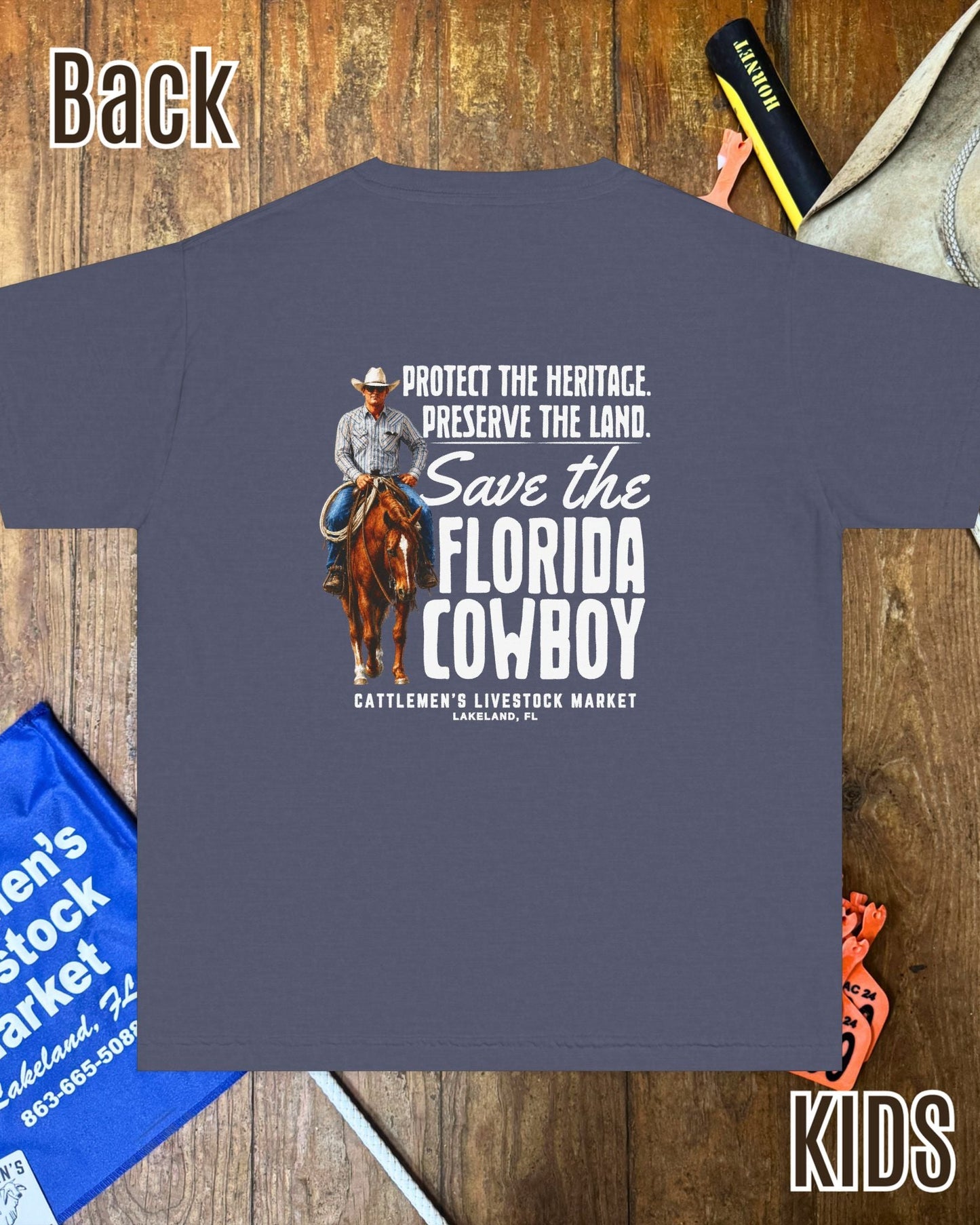 The Fussell - Save The Florida Cowboy -  Kids T-shirt
