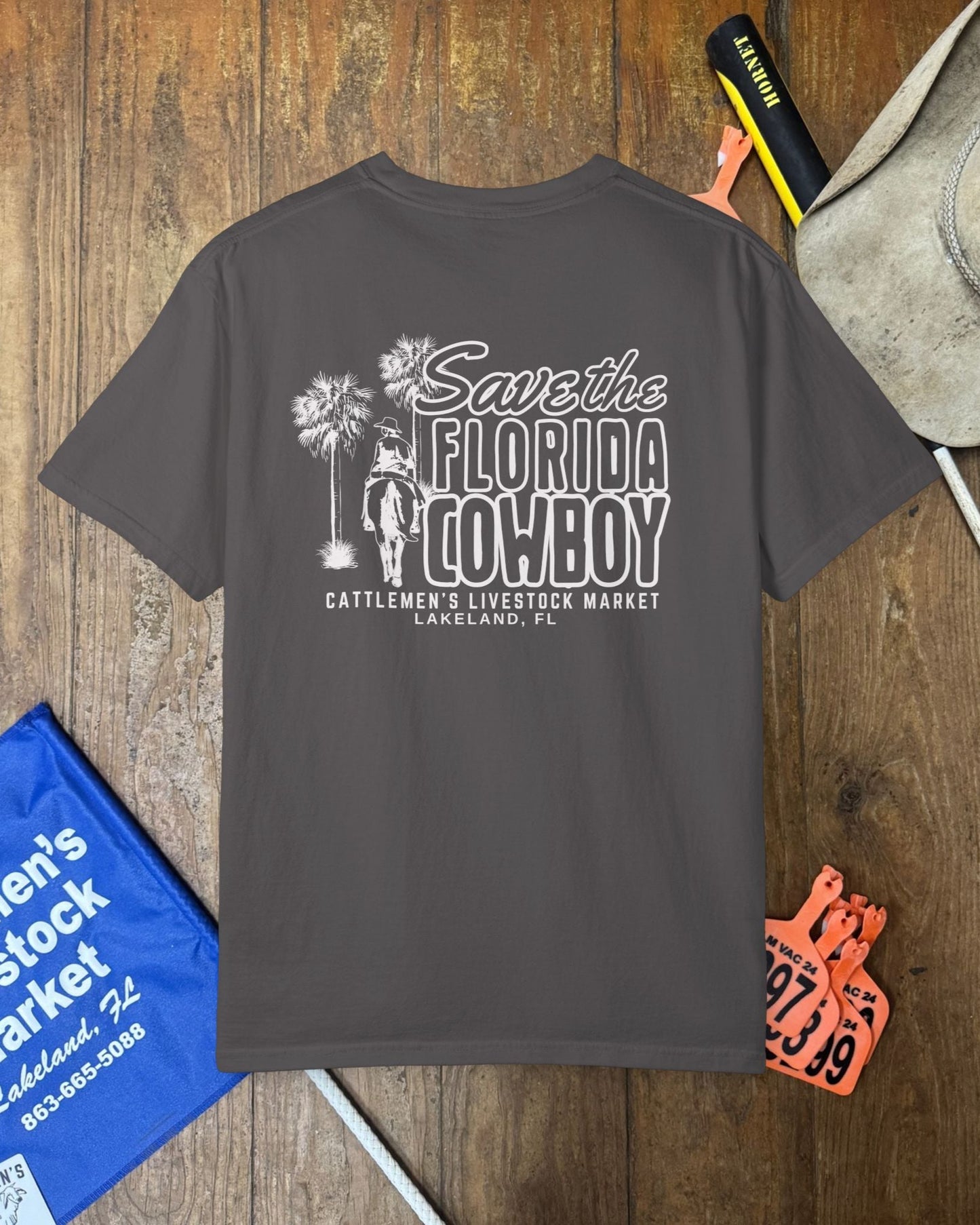 SAVE THE FLORIDA COWBOY | Comfort Colors tee | Front & Back