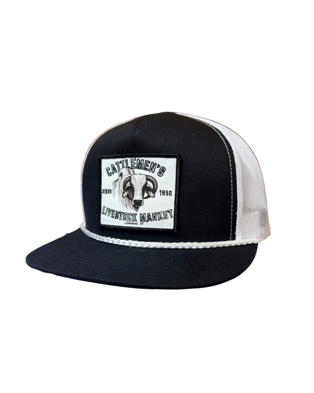 Cattlemen's Patch Hats - Black & White