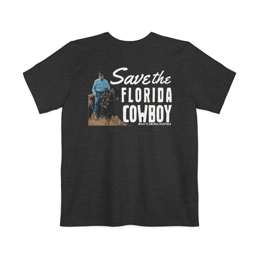 "Save the Florida Cowboy" - Grey Unisex Pocket T-shirt
