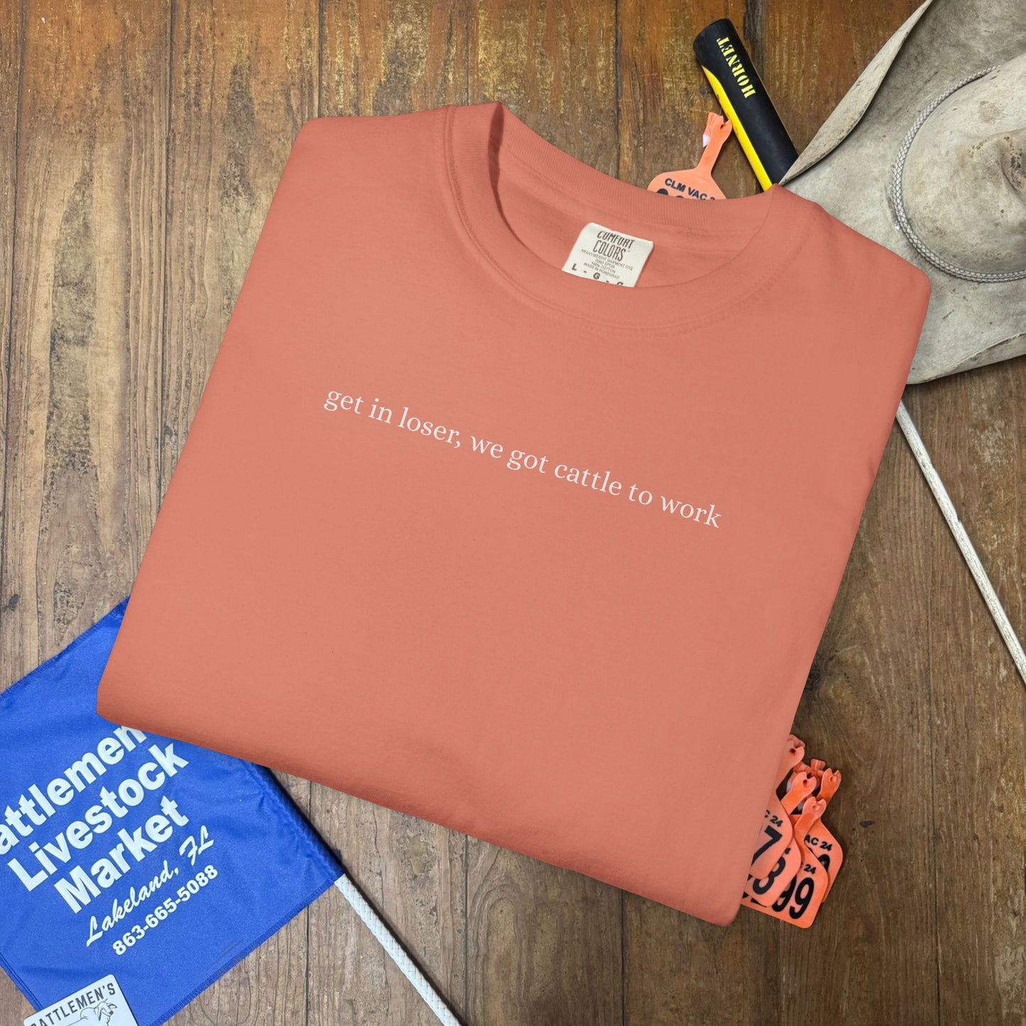 Cattle to Work | Comfort Colors Tee