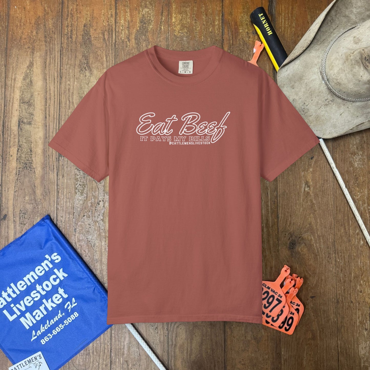 Eat Beef, it pays my bills | Comfort Colors Garment-Dyed T-shirt