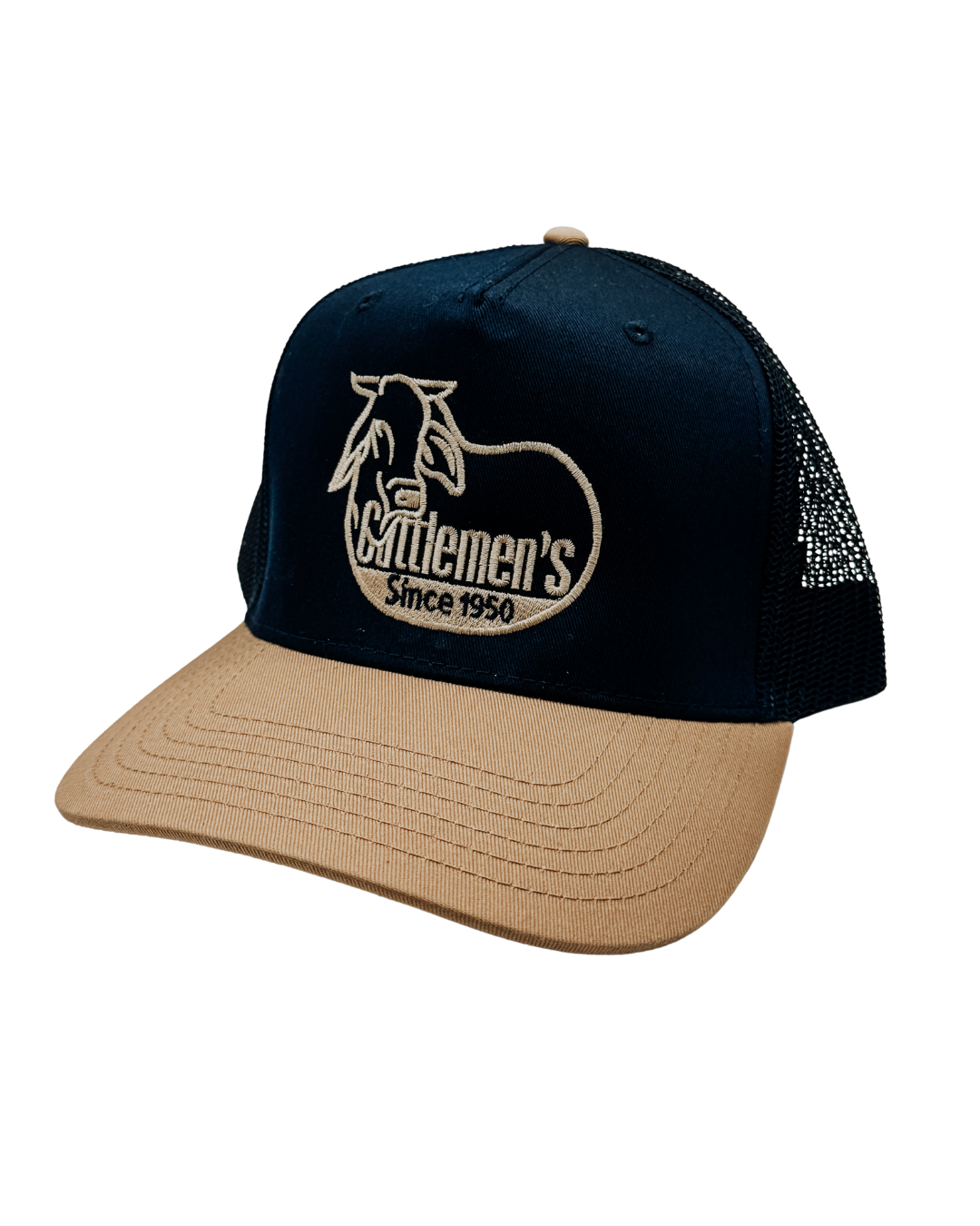 The Classic Cattle Buyer - navy/khaki Mesh back Hat