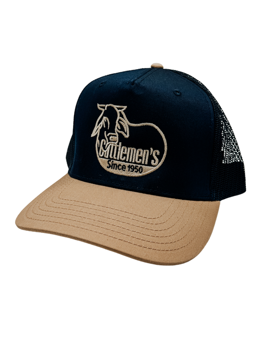The Classic Cattle Buyer - navy/khaki Mesh back Hat