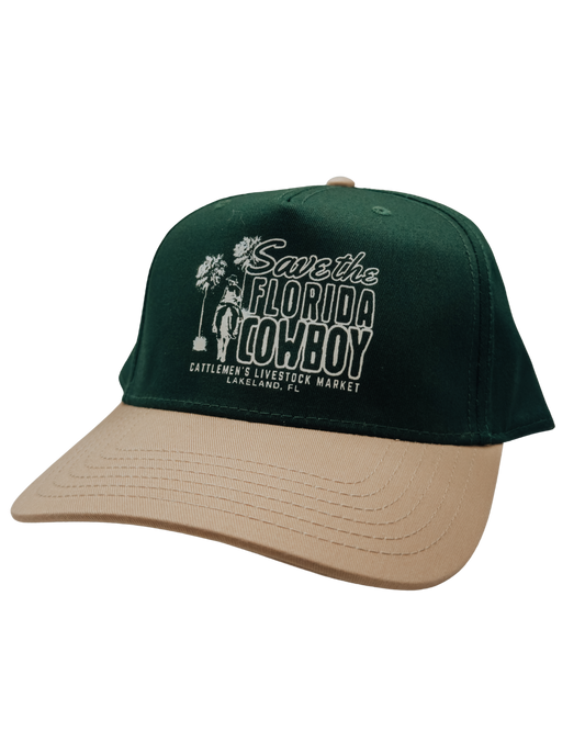 Save the FL Cowboy - khaki and green