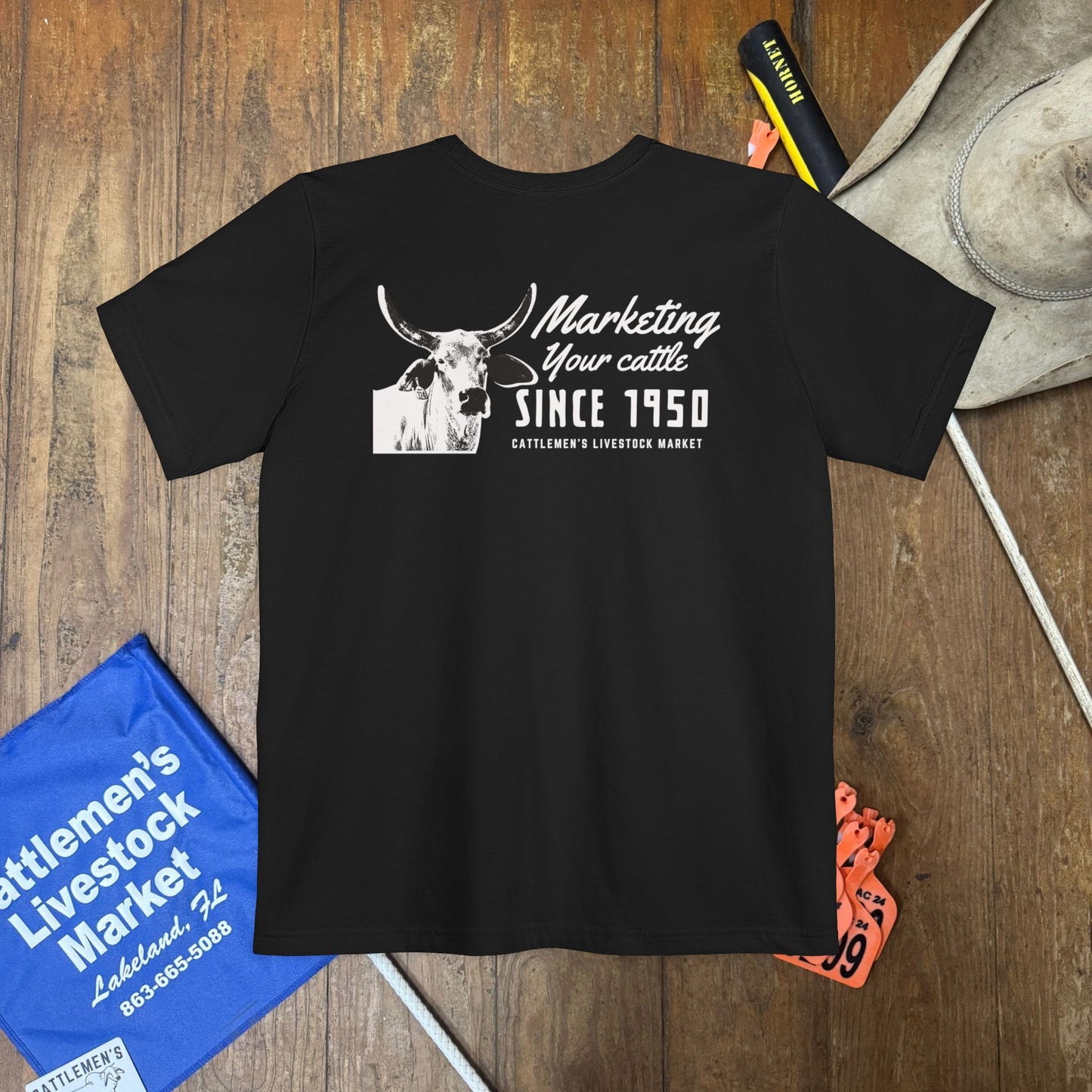 Cattlemen'sSince 1950 - Navy Unisex Pocket T-shirt
