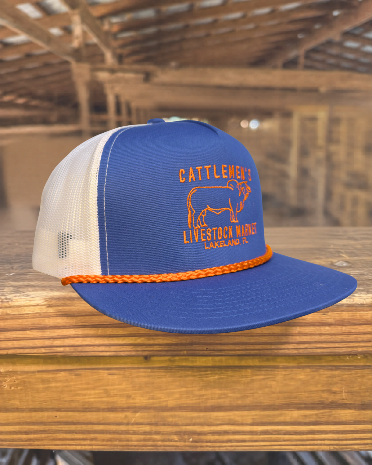 Cattlemen's Old School Logo Hat - UF Orange & Blue