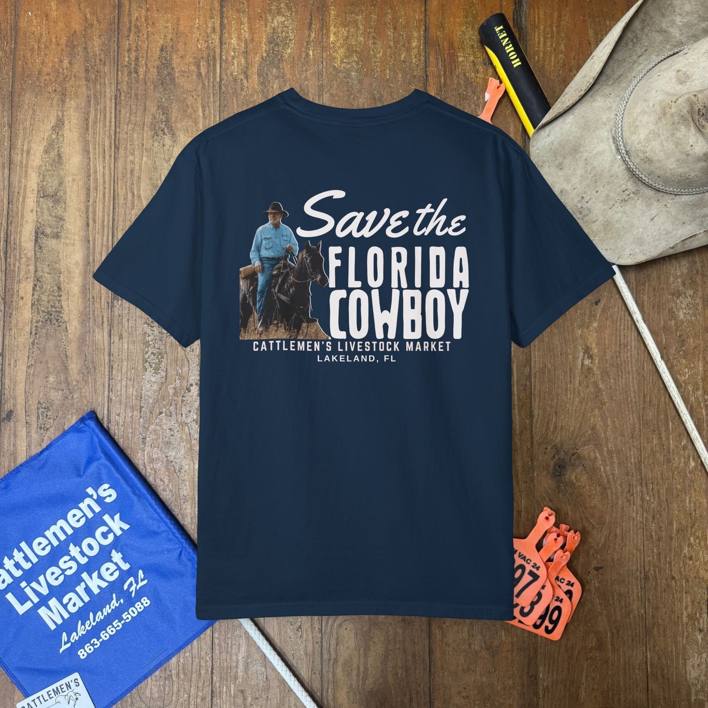SAVE THE FLORIDA COWBOY | Comfort Colors tee - Olive