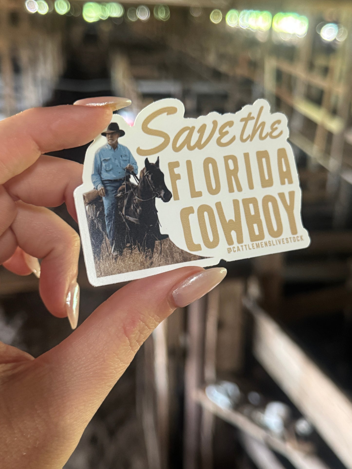 Save the Florida Cowboy Sticker