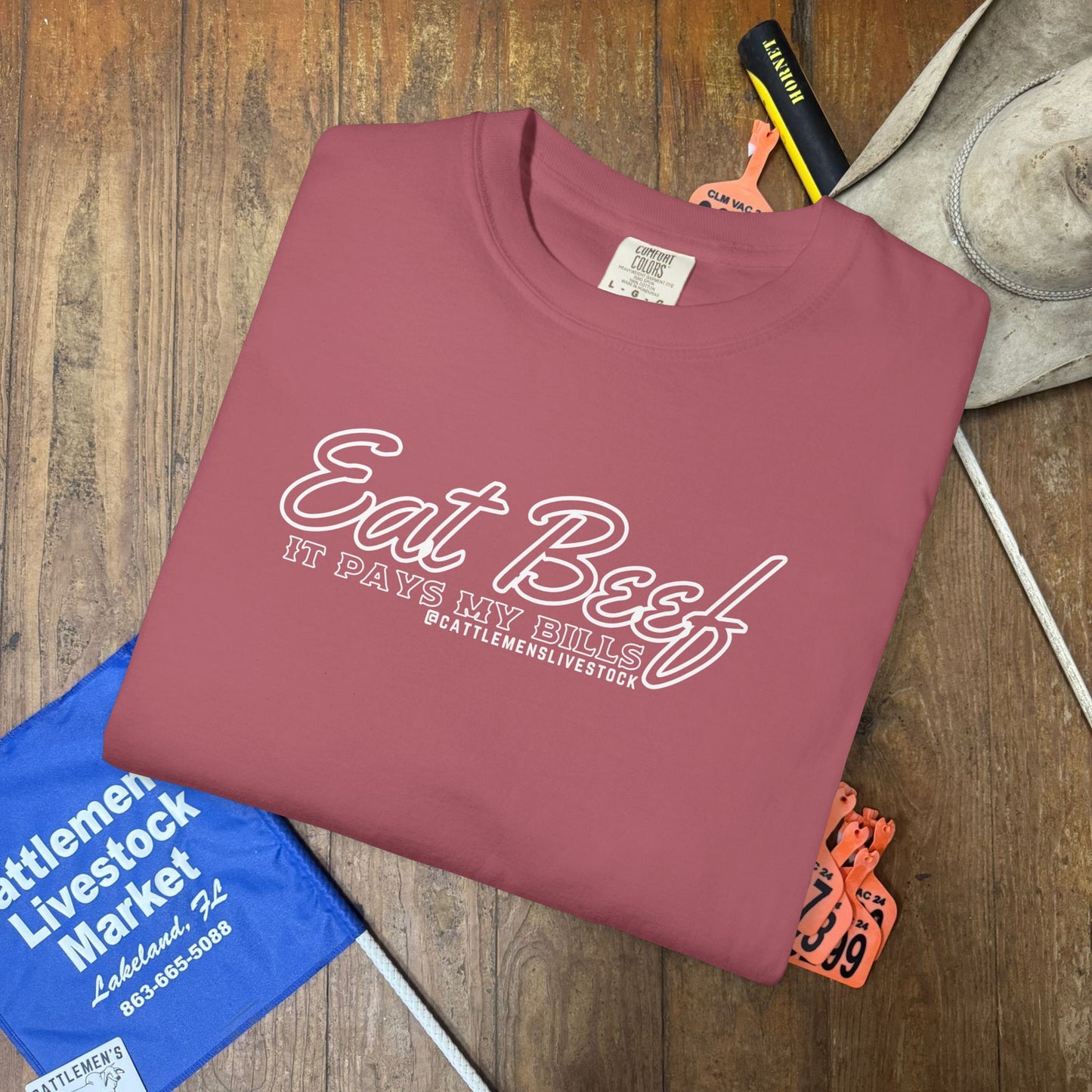 Eat Beef, it pays my bills | Comfort Colors Garment-Dyed T-shirt