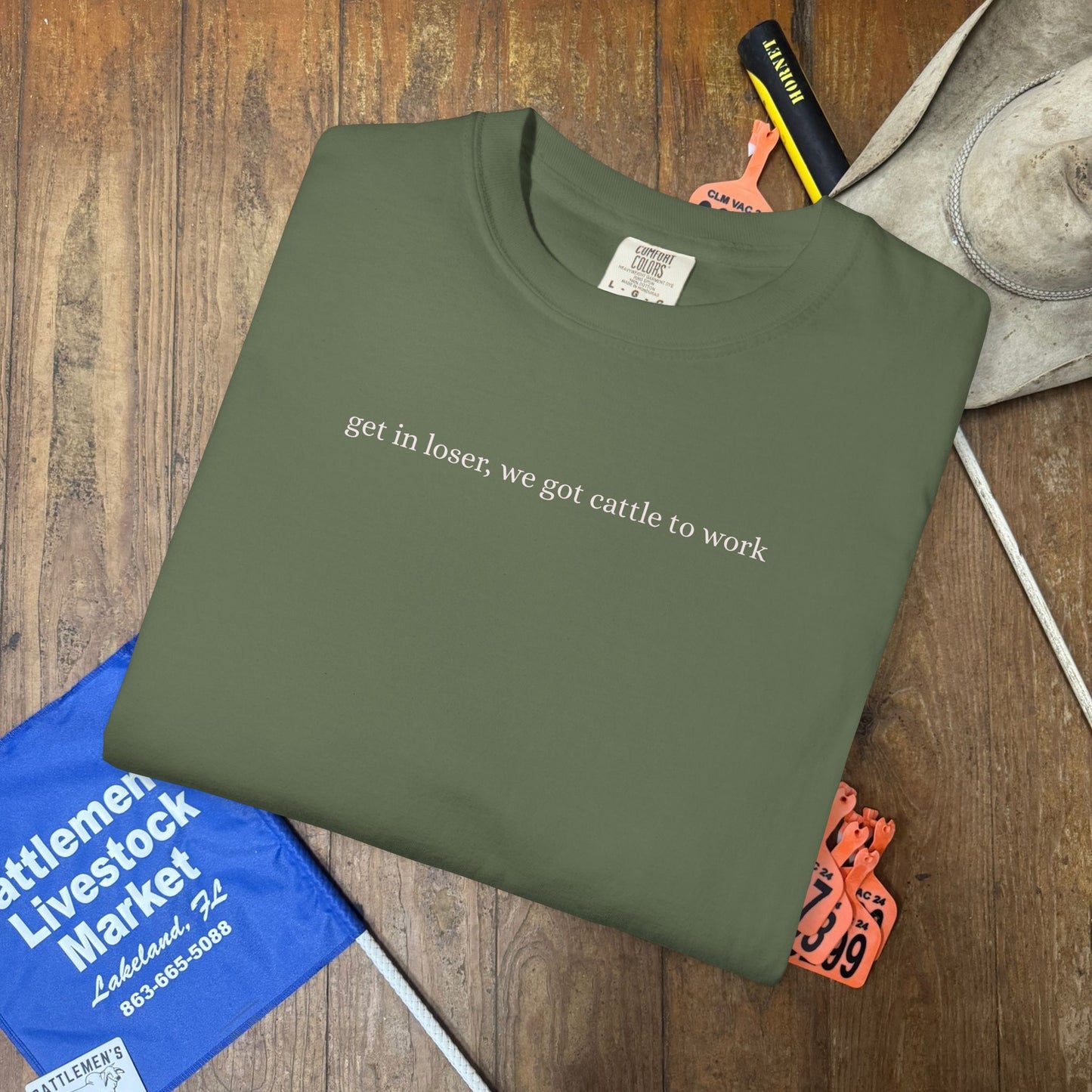 Cattle to Work | Comfort Colors Tee