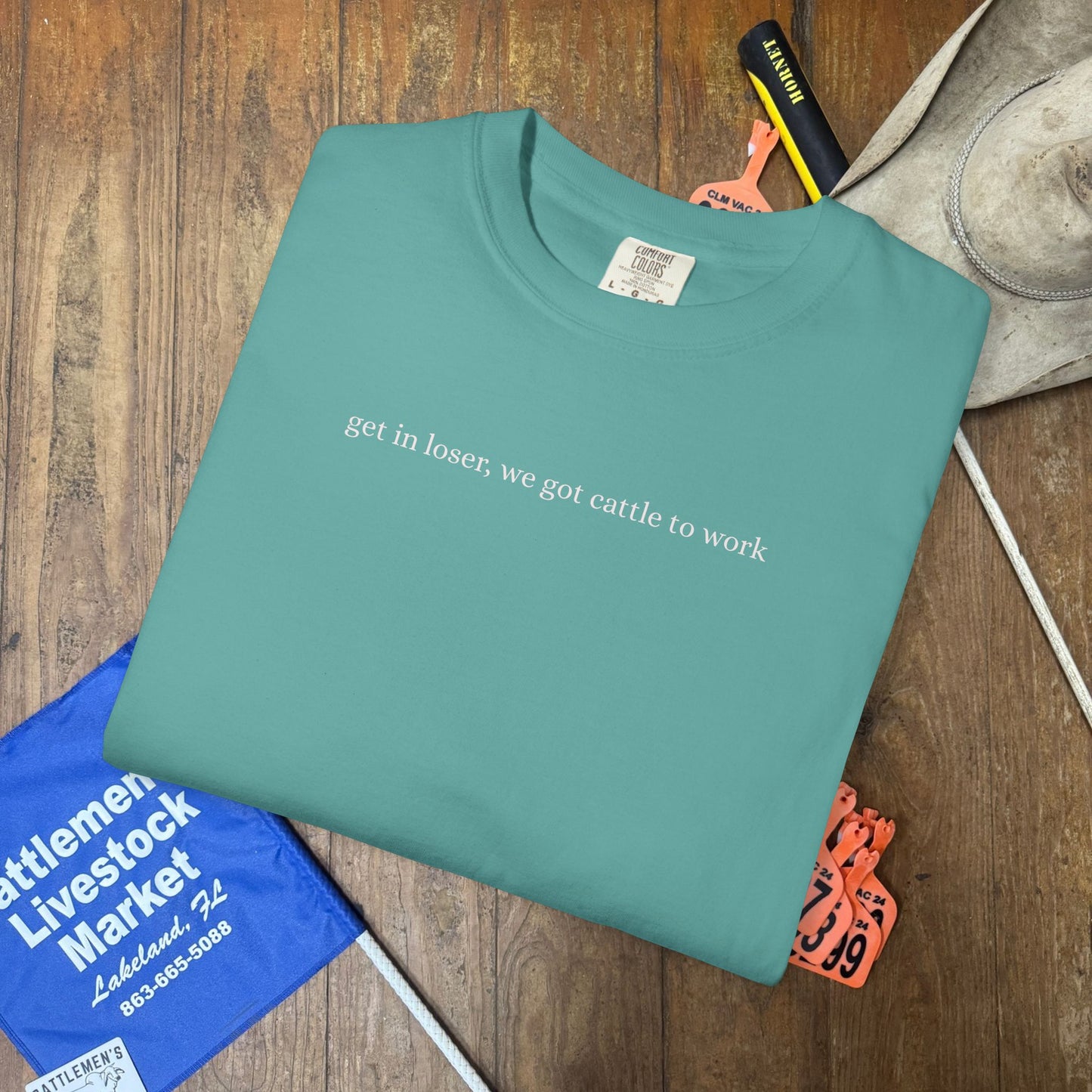 Cattle to Work | Comfort Colors Tee
