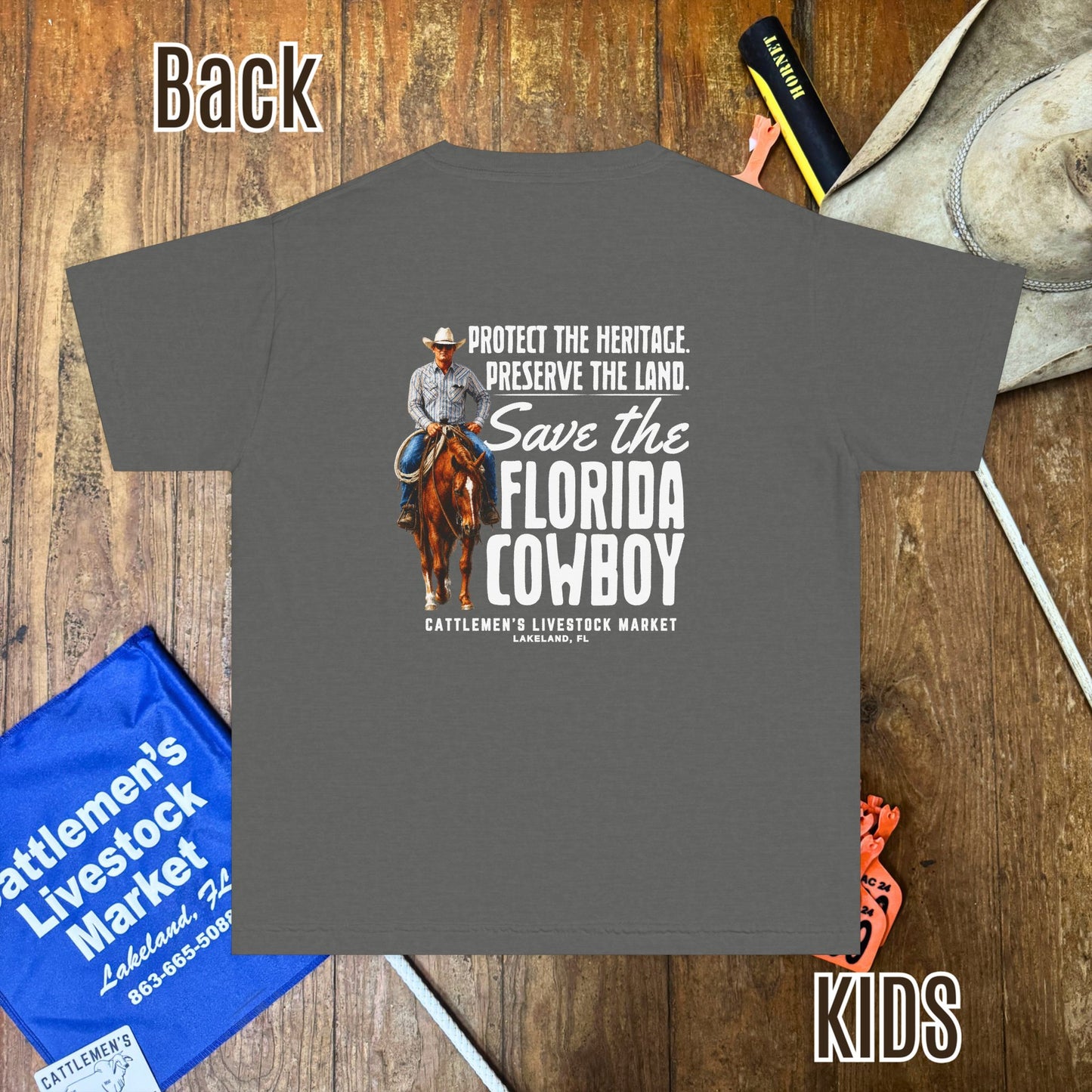 The Fussell - Save The Florida Cowboy -  Kids T-shirt