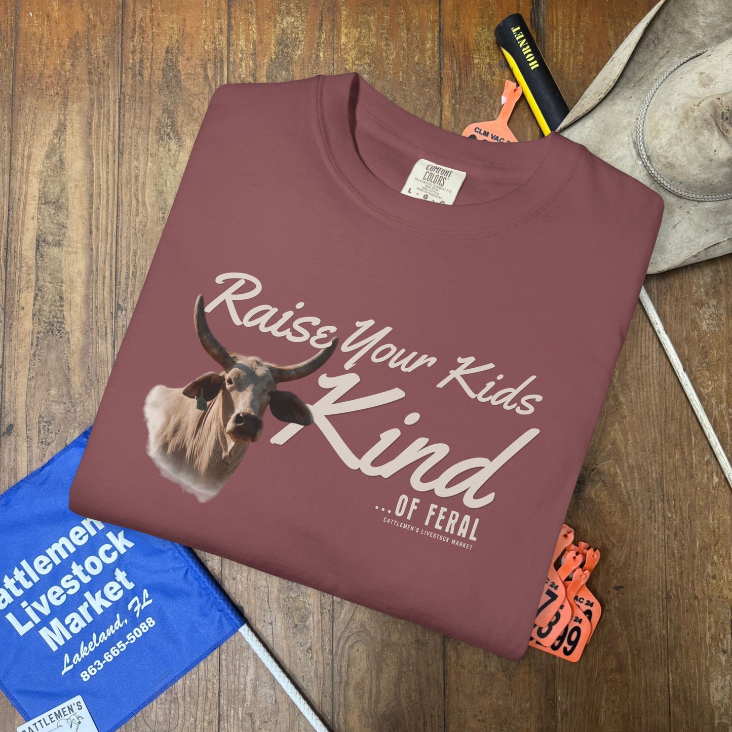 Kind of Feral Ranch Tee | Comfort Colors tee - Rust