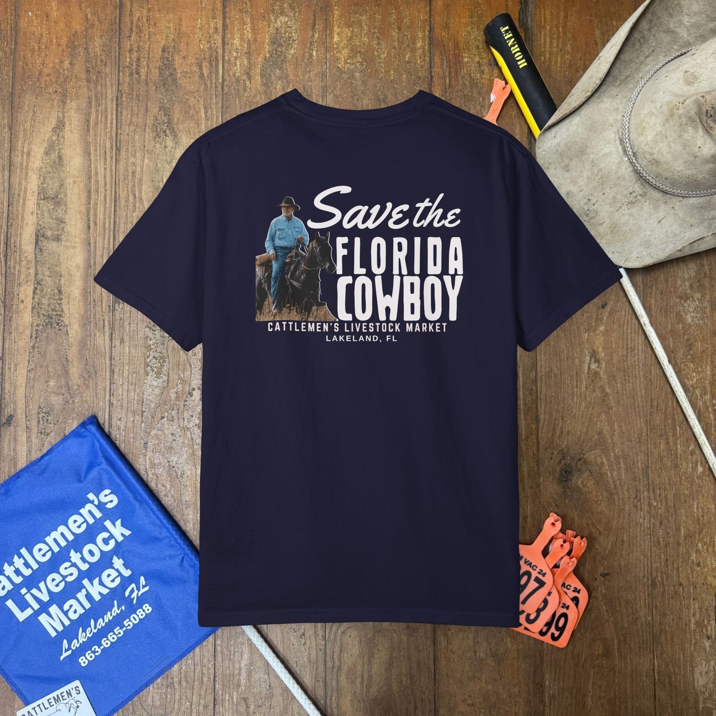SAVE THE FLORIDA COWBOY | Comfort Colors tee - Olive