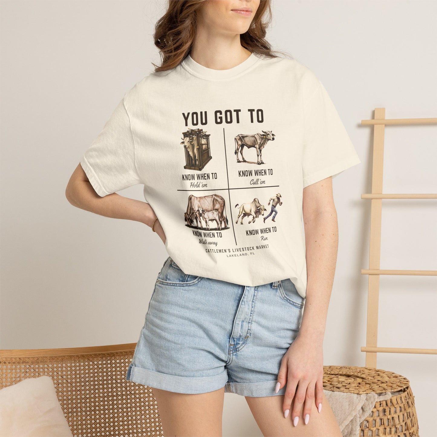The Gambler Tee | Comfort Colors tee - IVORY