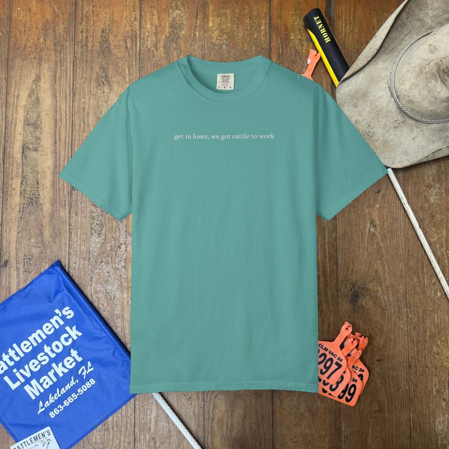 Cattle to Work | Comfort Colors Tee