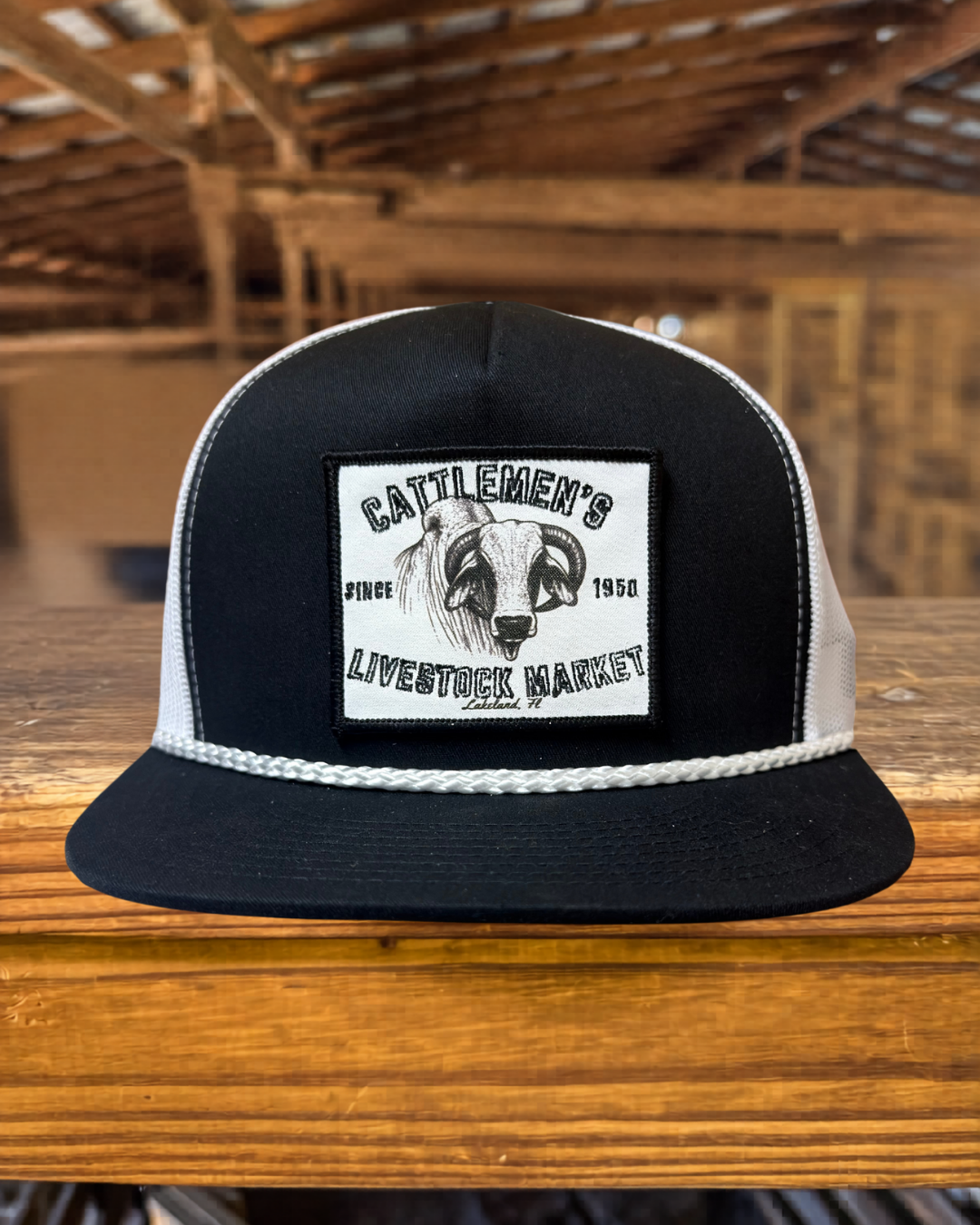 Cattlemen's Patch Hats - Black & White