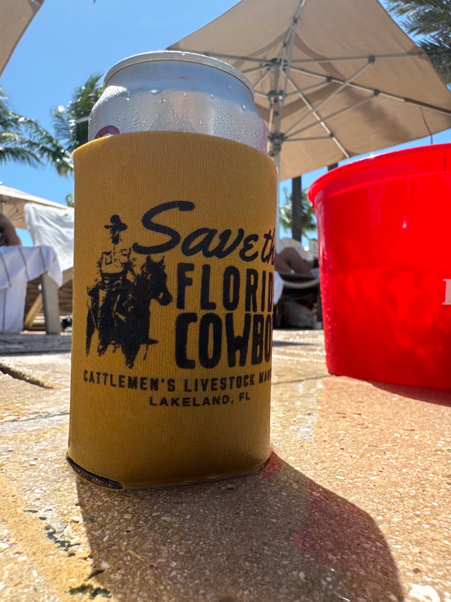 Save the Florida Cowboy Koozie